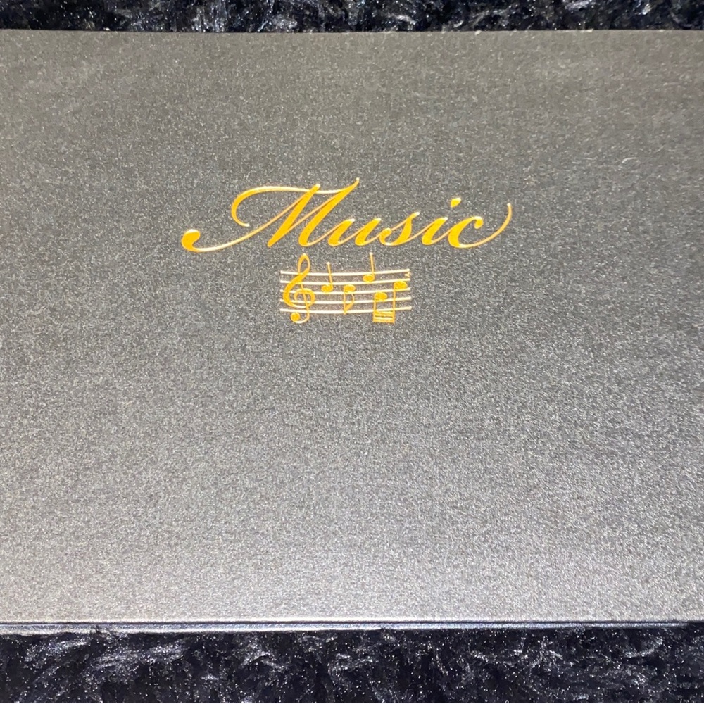 Piccadilly Music Black Journal Detailed in Copper - Large - Lined Both Sides